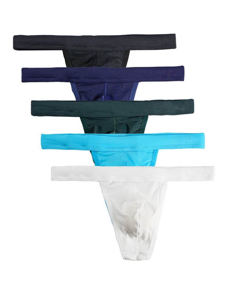 Summer Code Mens Micro Mesh Stretch Thong T-Back Sexy Underwear - Image 1